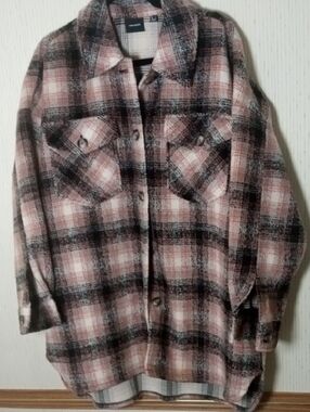 Vero Moda Plaid Shacket in Pink, Black and Cream, Fall, Winter, Causal, Comfort,